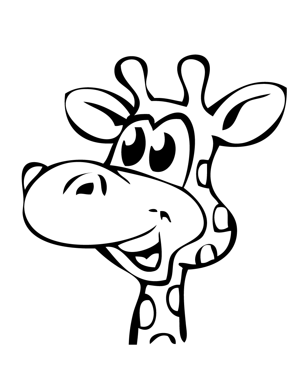 950x1230 Giraffe Head Clipart