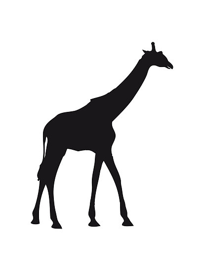 413x550 Giraffe Outline