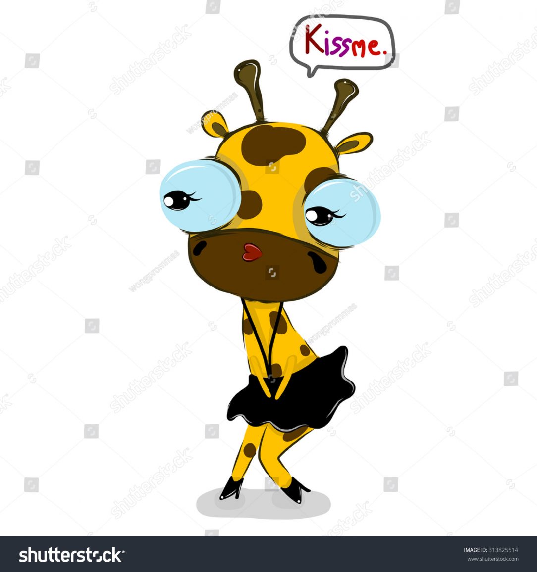 1084x1156 Cute Giraffe Drawing Outline Step