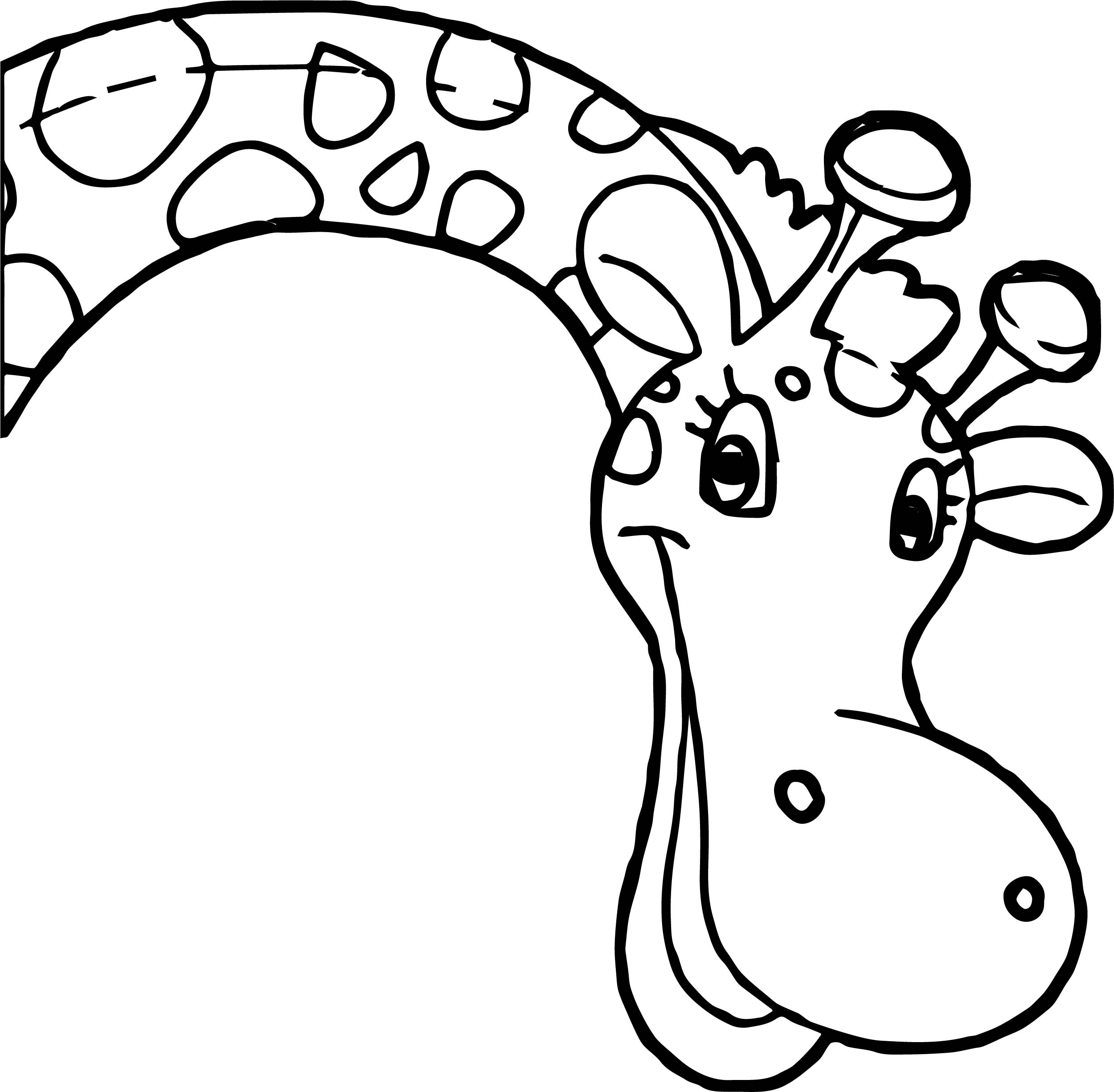 2500x2451 giraffe face bend coloring