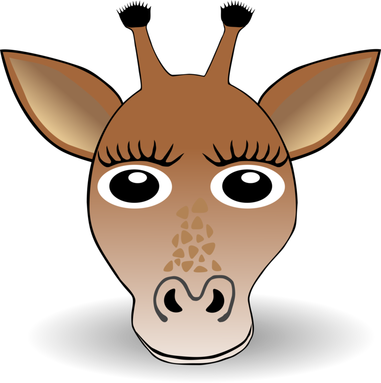 745x750 Giraffe Face Drawing Computer Icons Download Cc0