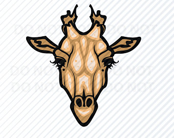 340x270 Giraffe Face Clipart Etsy