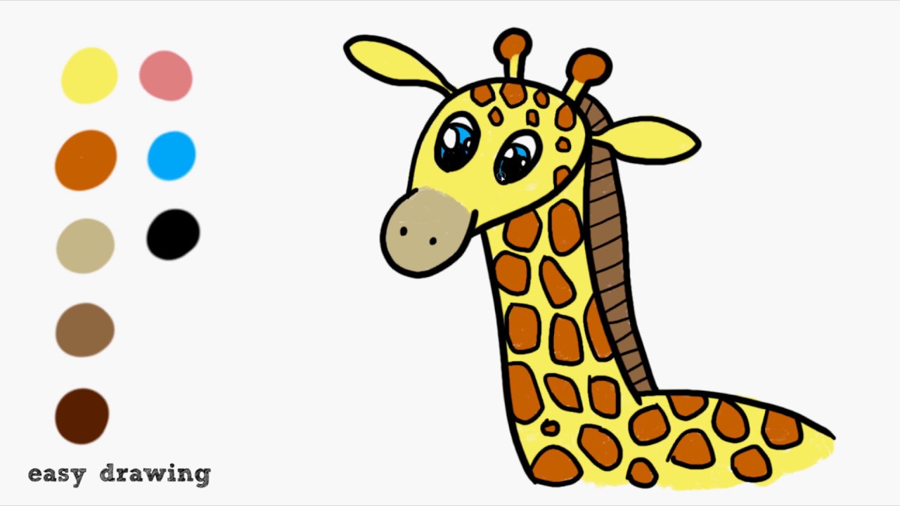1280x720 How To Draw A Giraffe