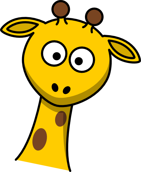 486x593 Cartoon Giraffe Head Clip Art Library Png