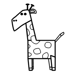 250x250 Drawing A Cartoon Giraffe