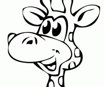 336x280 Giraffe Head And Neck Tag Giraffe Head Coloring