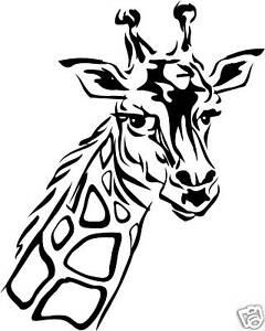 240x300 Giraffe Head Face Sticker Graphic Decal, Car, Window, Truck Ebay