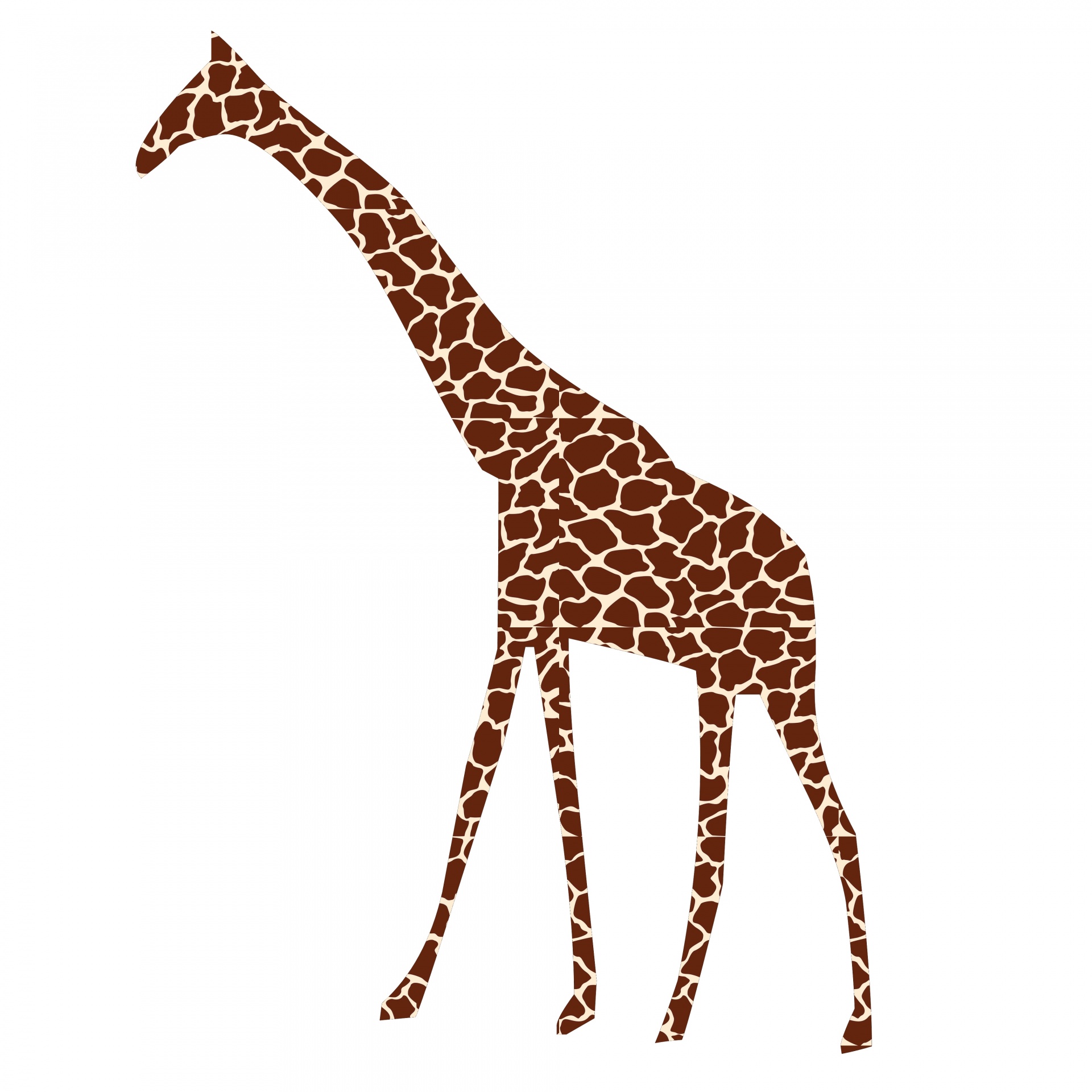 1920x1920 Drawing, Giraffe, Animal, Wild, Pattern