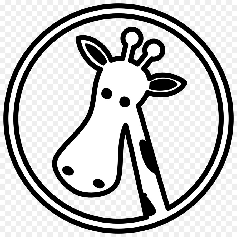 900x900 Giraffe, Drawing, Head, Transparent Png Image Clipart Free Download