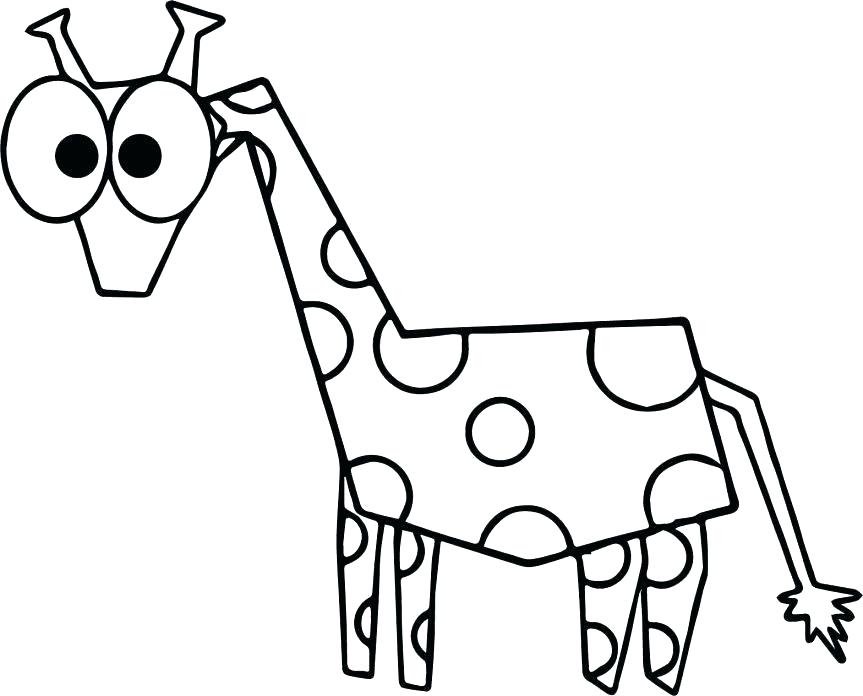 863x696 Giraffe Kids Drawing