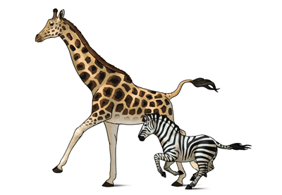 400x277 How To Draw A Giraffe And A Giraffe Pattern