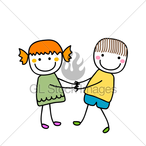 500x500 Girl And Boy Gl Stock Images