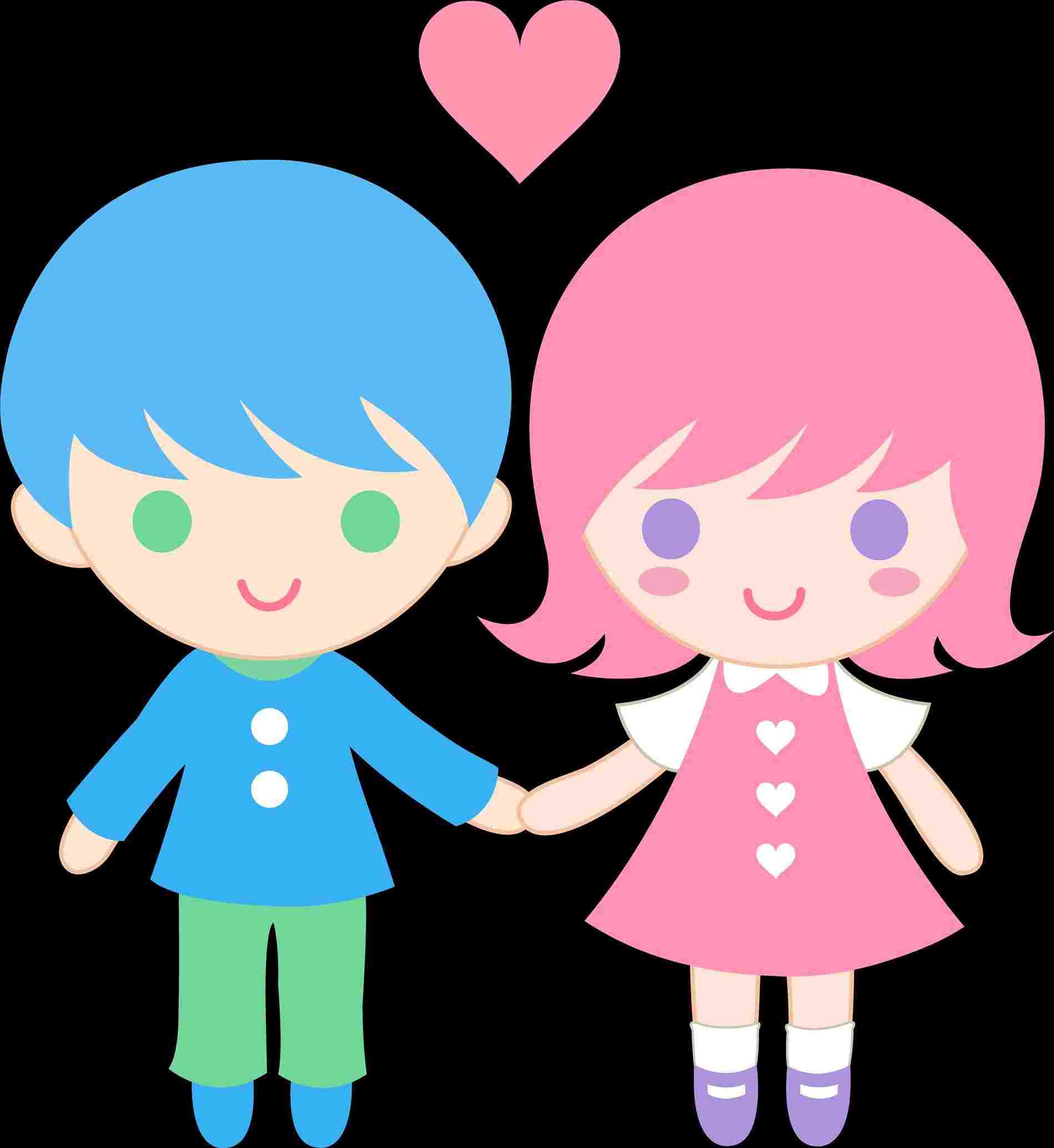 Girl And Boy Holding Hands Drawing Free download on ClipArtMag Boy And Girl...