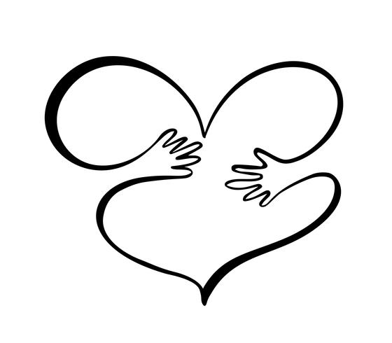 560x490 Icon Of Kindness And Charity, Hands And Heart Hands Hug Heart