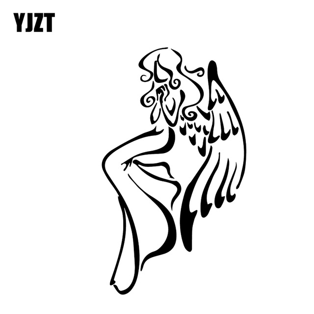 640x640 yjzt fantastic charming angel girl car sticker silhoutte