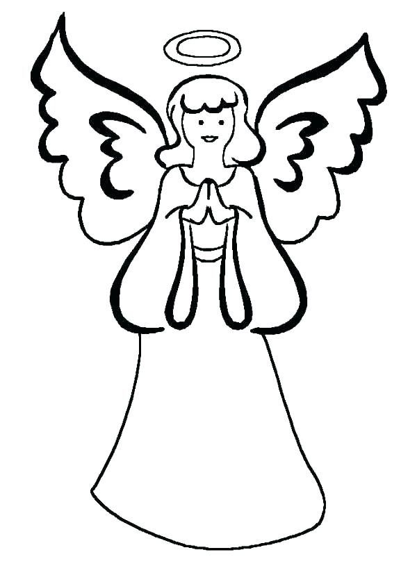 600x815 Angel Coloring Pages Girl Angel Coloring Pages
