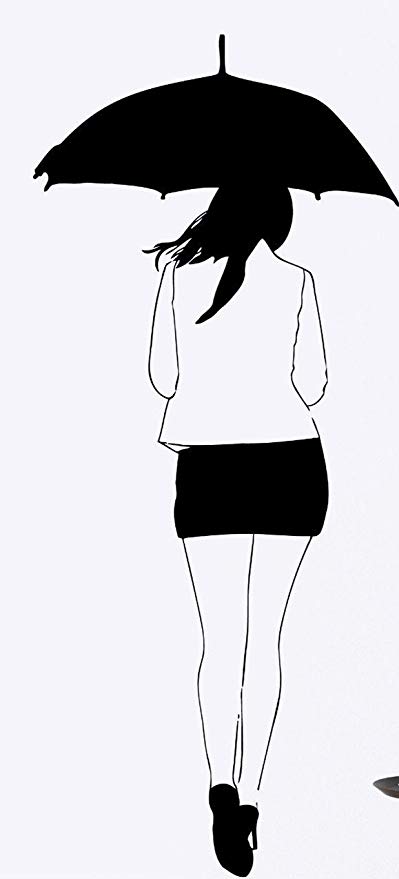 399x879 Girl Back Umbrella Wax Seal Stamp Toys Games