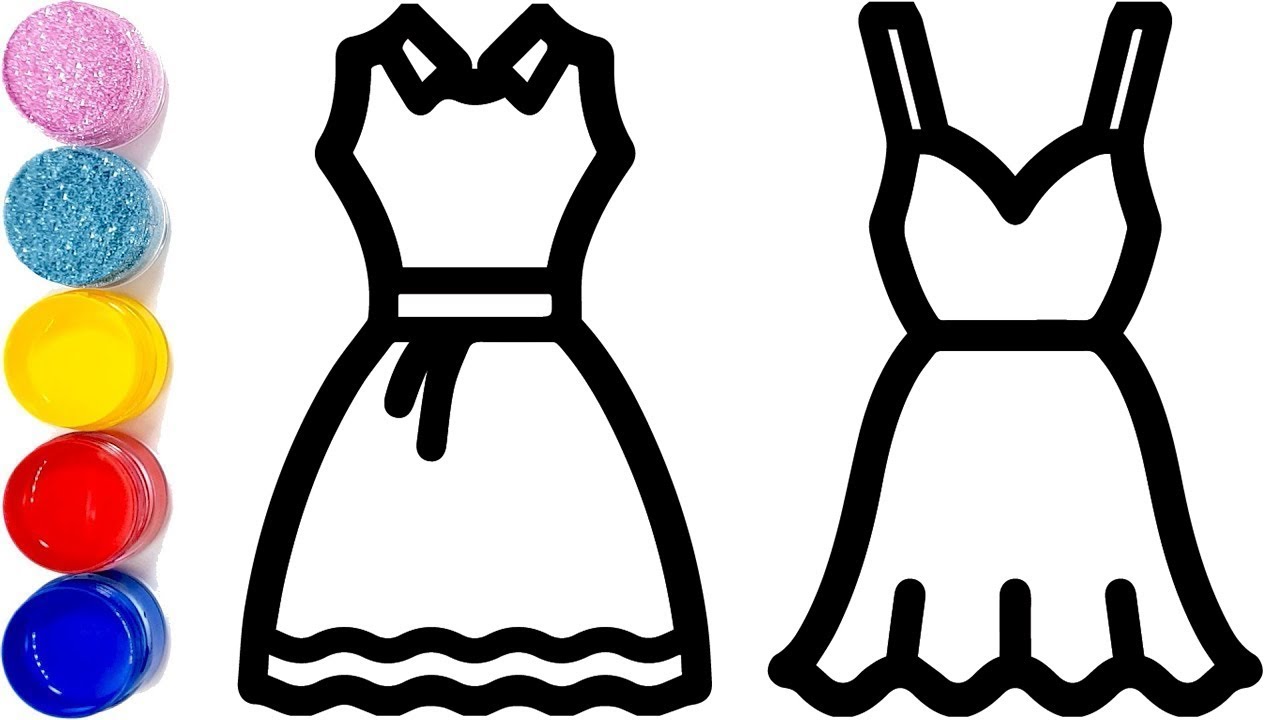 1280x720 Coloring Girls Clothes