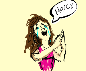 300x250 Drawing Of Girl Crying For Mercy