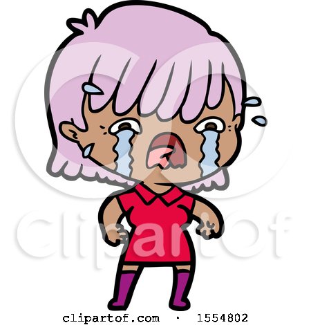 450x470 Cartoon Girl Crying