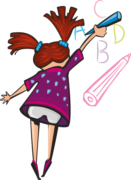 511x700 girl drawing abcs sai vidhya school, school days, clip art