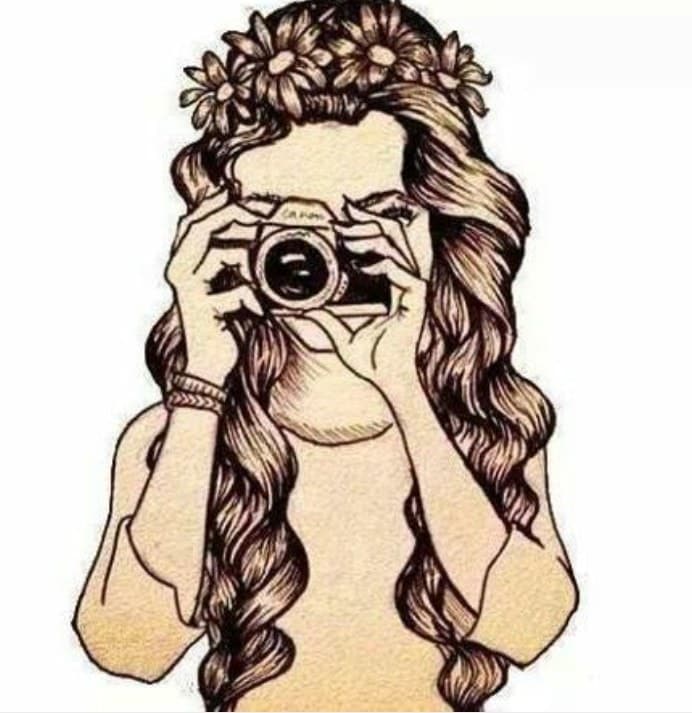 692x713 Golden Girl Drawing