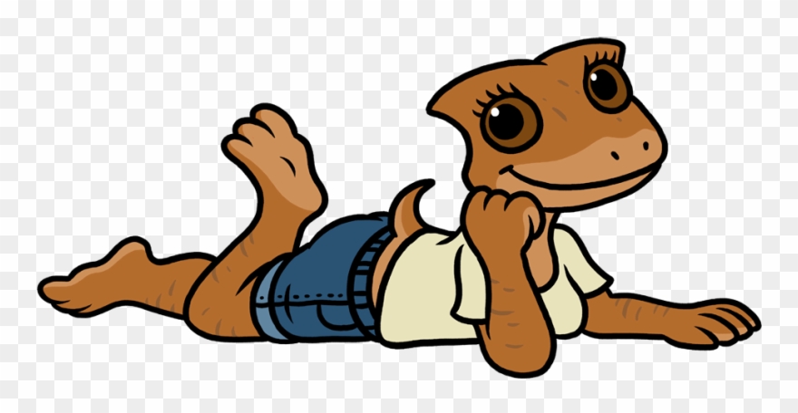 880x456 freelance drawing cute lizard girl