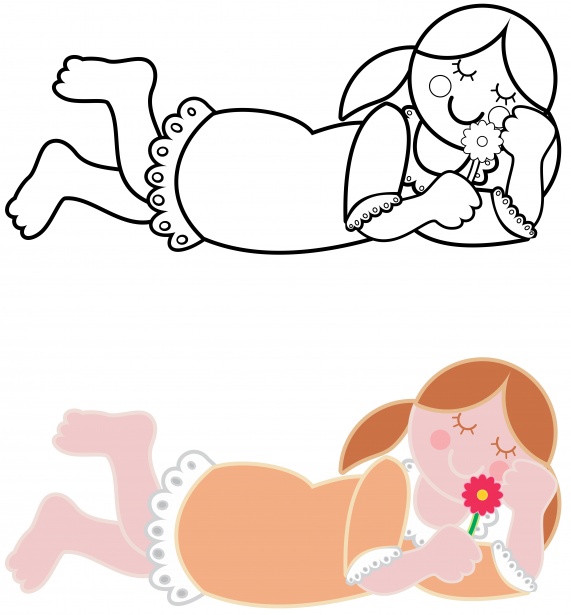 571x615 Happy Girl Dreaming Free Stock Photo