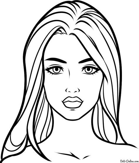 Girl Face Drawing Easy | Free download on ClipArtMag