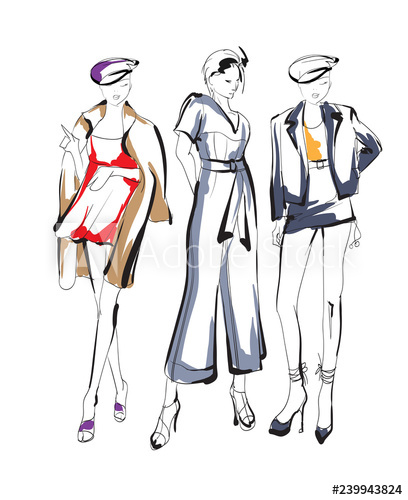 408x500 fashion girls sketch fashion illustration drawing fashion models