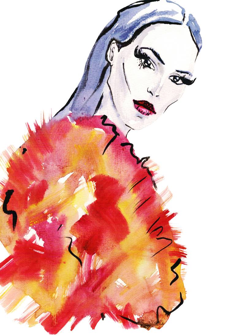 770x1098 Fashion Illustration Painting