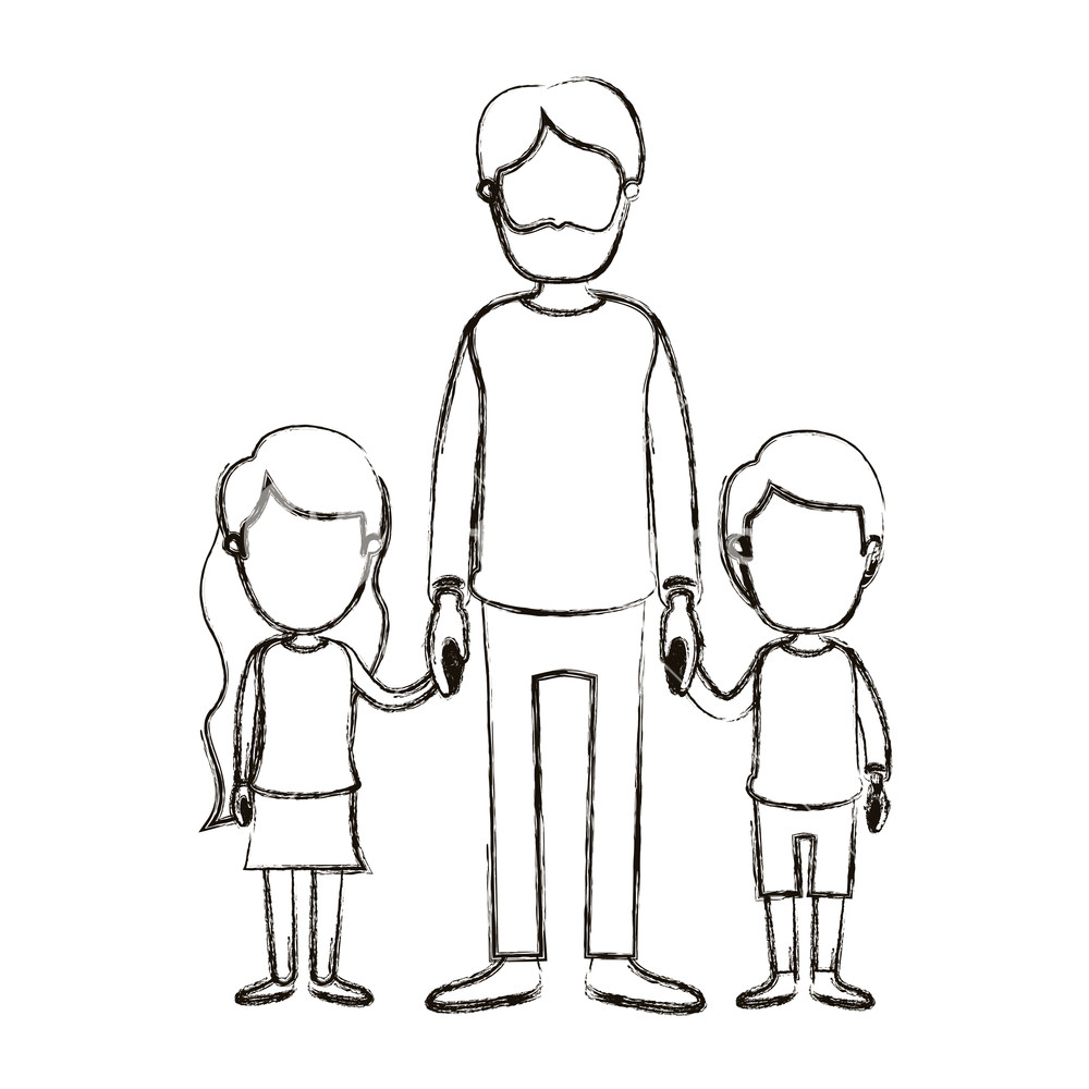 1000x1000 blurred silhouette caricature faceless full body bearded man taken