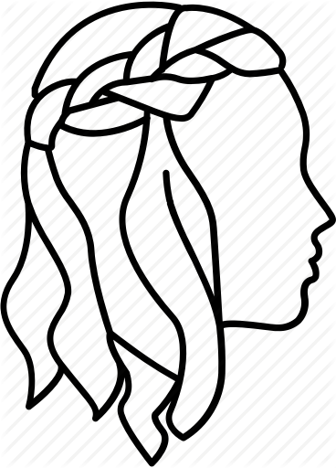 368x512 Girl Hair Outline Transparent Png Clipart Free Download