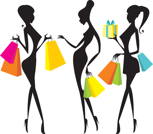 500x439 Hand Drawing Shopping Girls Vector Set For Free Download Free