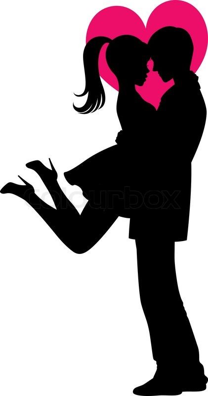 421x800 Gallery For Gt Boy And Girl Hugging Silhouette Drawingart