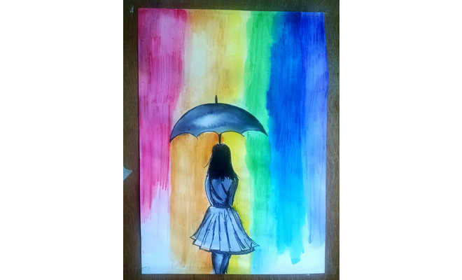 660x400 A Girl In The Rainbow Rain