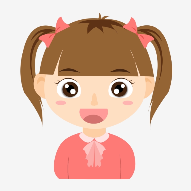 640x640 Line Drawing Glasses Girl Child, Line Vector, Glasses Vector, Girl