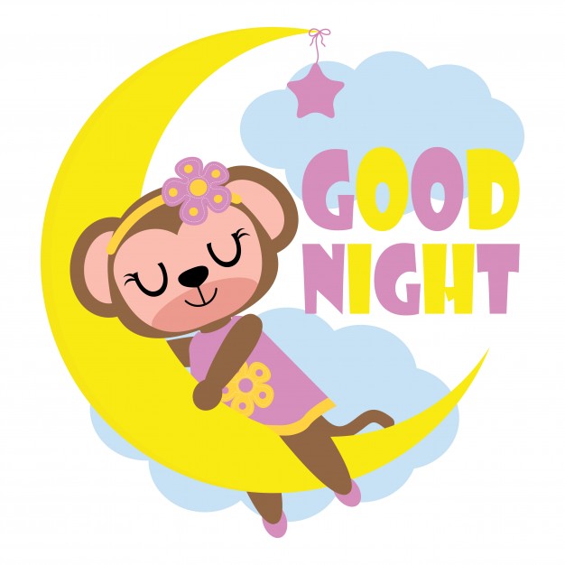 626x626 Cute Monkey Girl Loves Banana Vector Cartoon Illustration For Kid