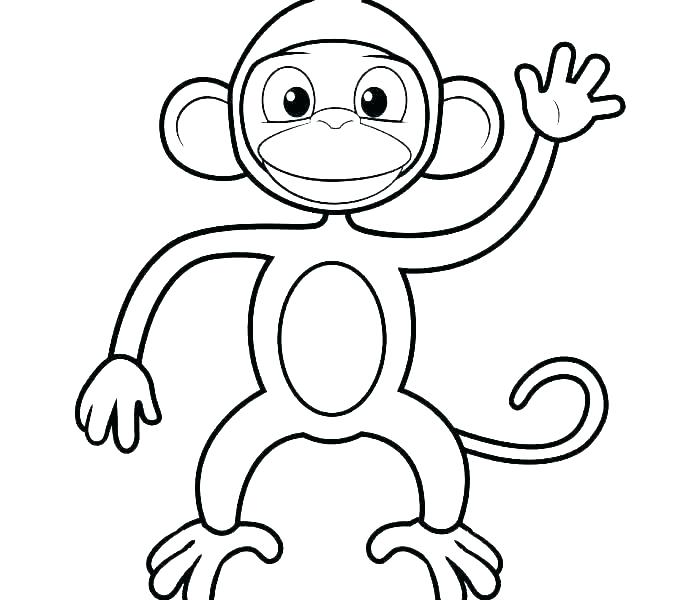678x600 Baby Monkey Coloring Pages Baby Monkey Coloring Pages Printable