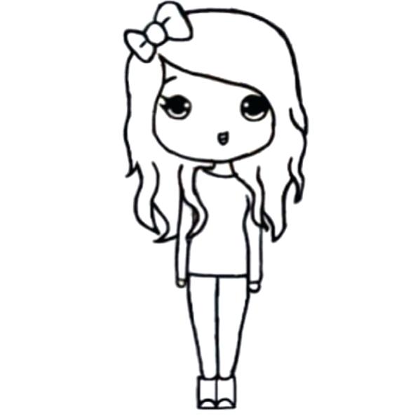 599x599 Template Girl Drawing Face