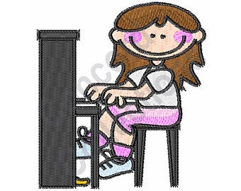 340x270 Girl Piano Player Etsy