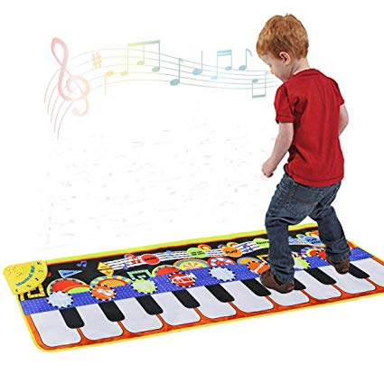 425x425 cyiecw piano music mat, keyboard play mat music dance