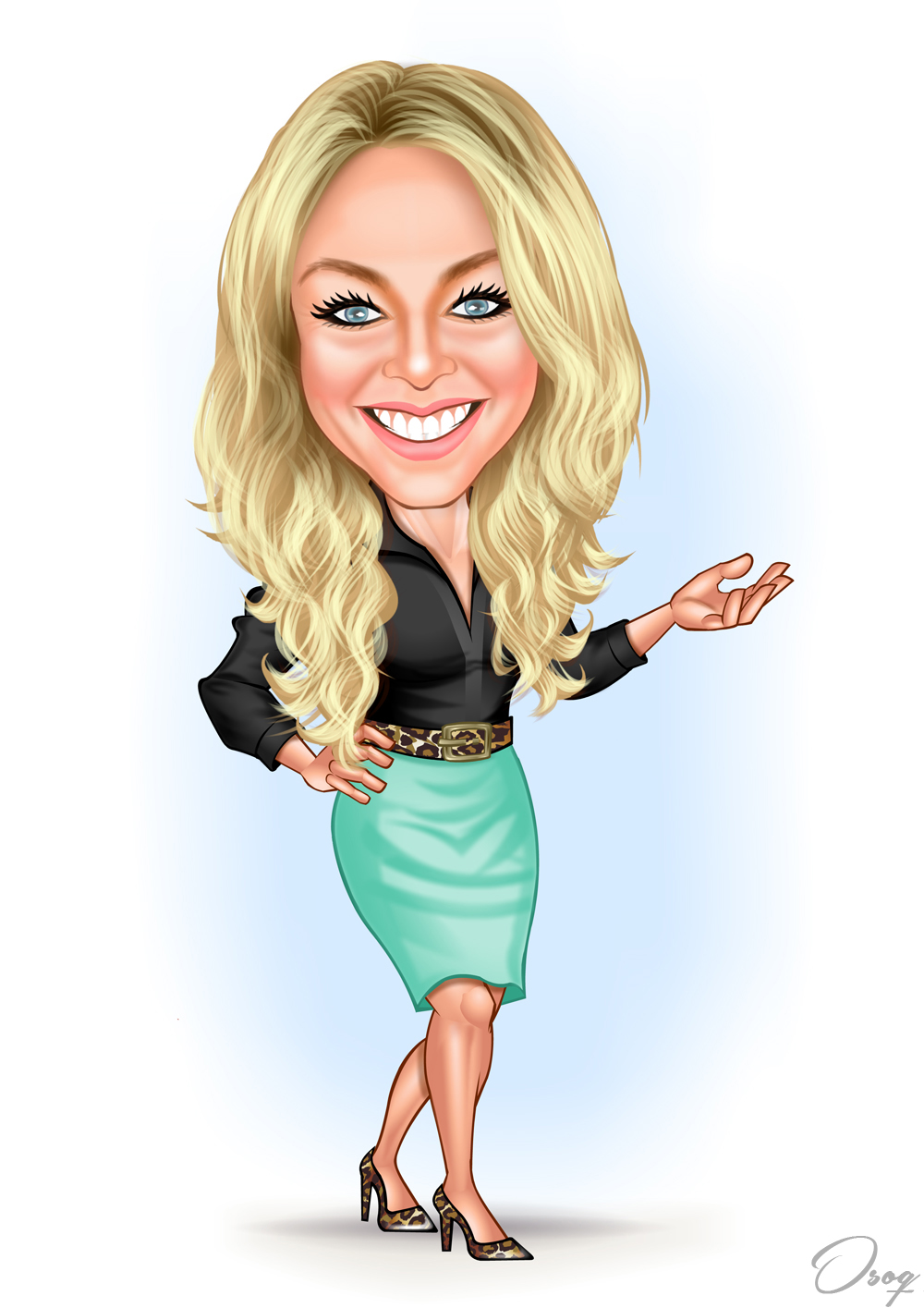 1000x1415 Caricature Portrait