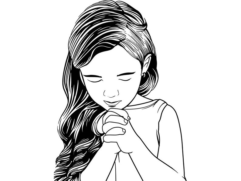 794x597 Baby Girl Praying God Angel Infant Cheerful Childhood Etsy