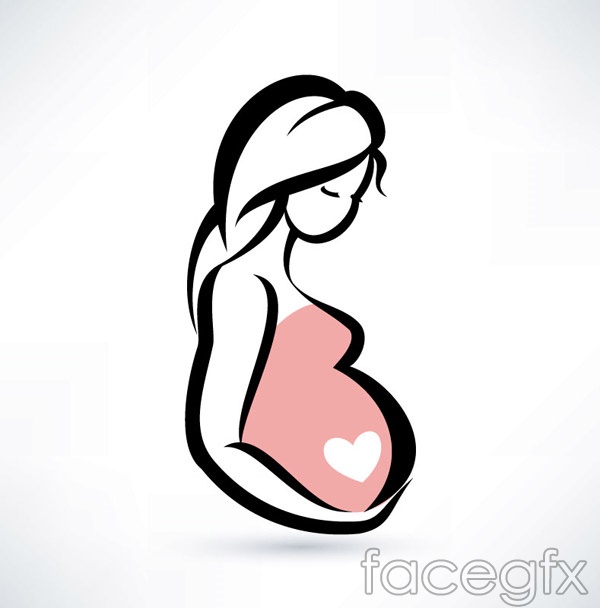 600x608 Collection Of Free Profile Drawing Pregnant Woman Download On Ui Ex