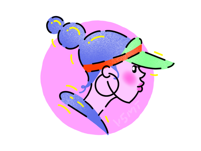 800x600 Girl Profile Doodle