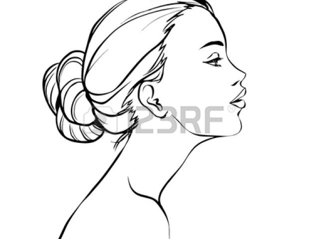 640x480 Profile Clipart Beautiful Girl