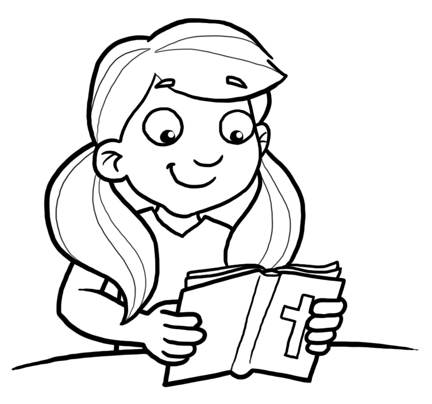 885x827 Girl Reading A Book Clipart Black And White