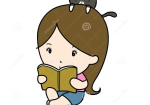 300x210 Anime Girl Reading A Book Drawing