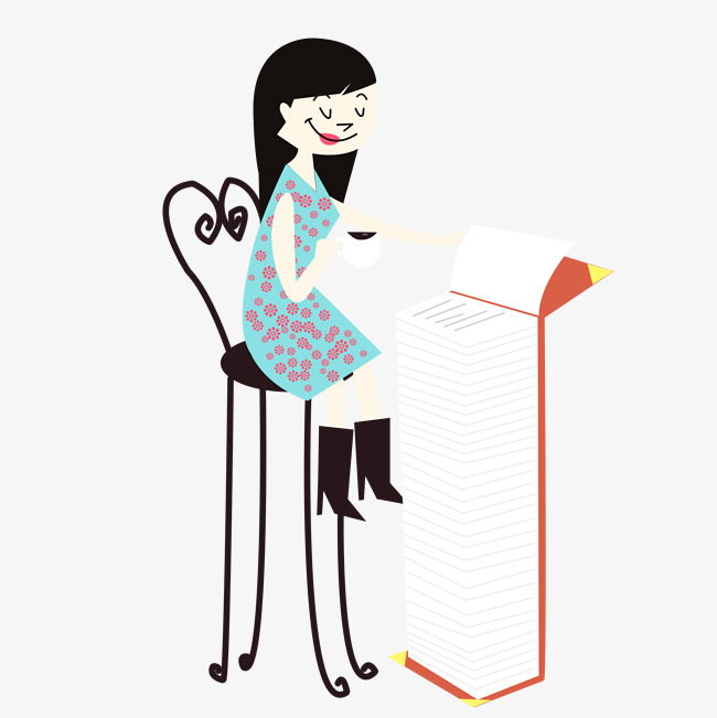 650x651 World Reading Day Girl Hand Drawing Illustration Download Image